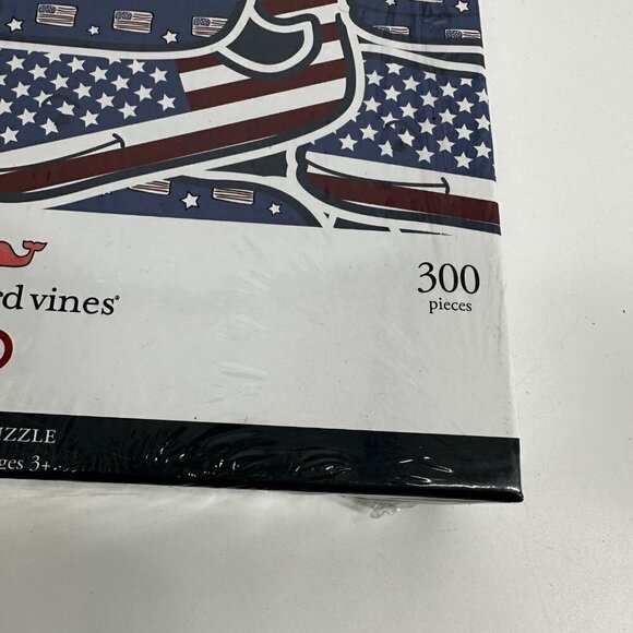 Vineyard Vines for Target 300 Piece Whale Red White Blue Nautical Puzzle New - Picture 5 of 8